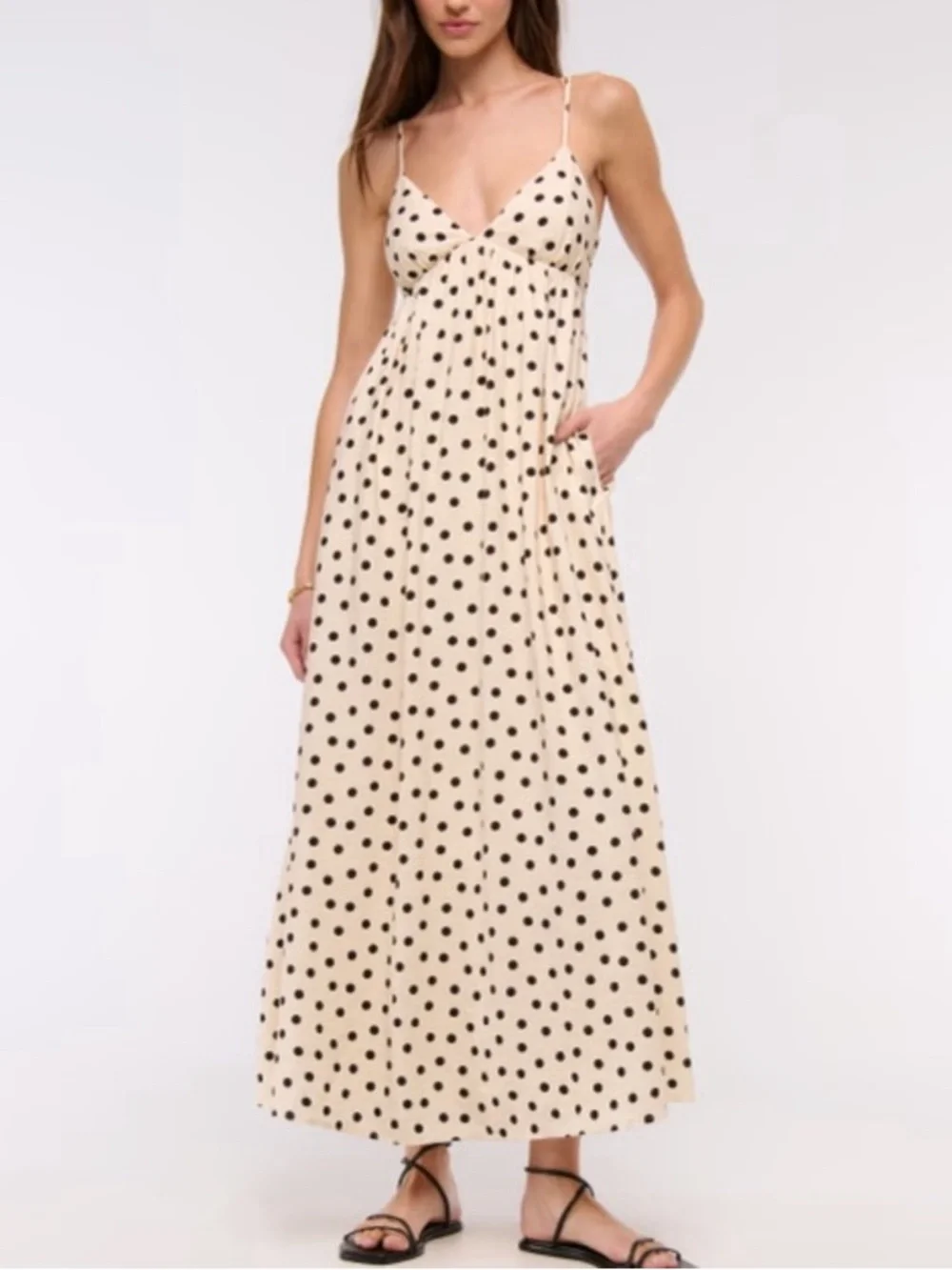NWT abercrombie bra free polka dot dress